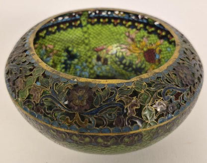 Vintage Chinese Plique-a-Jour Bowl
