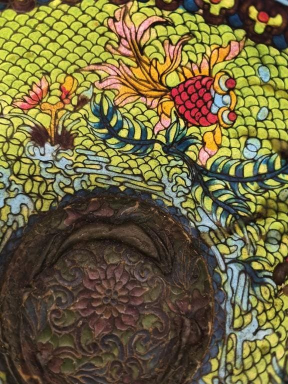 Vintage Chinese Plique-a-Jour Bowl