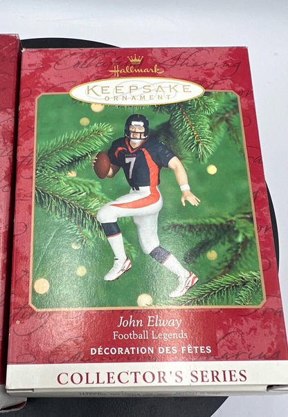 Hallmark Keepsake Sports NFL Legends ornaments - Joe Montana - Joe Namath - John Elway - Emmitt Smith - Troy Aikman