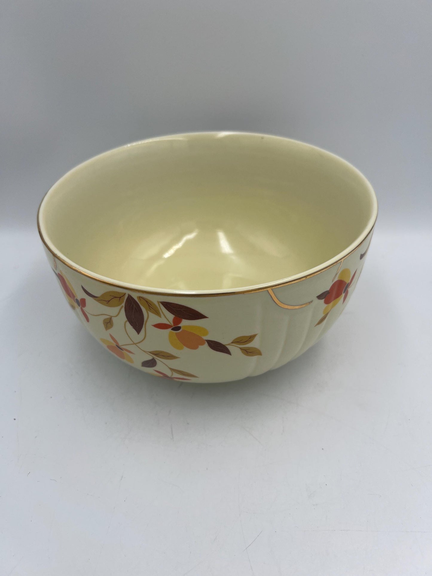 Hall’s Superior Nesting Mixing Bowls, 3 Piece, Autumn Leaf pattern, Designer, Ceramic