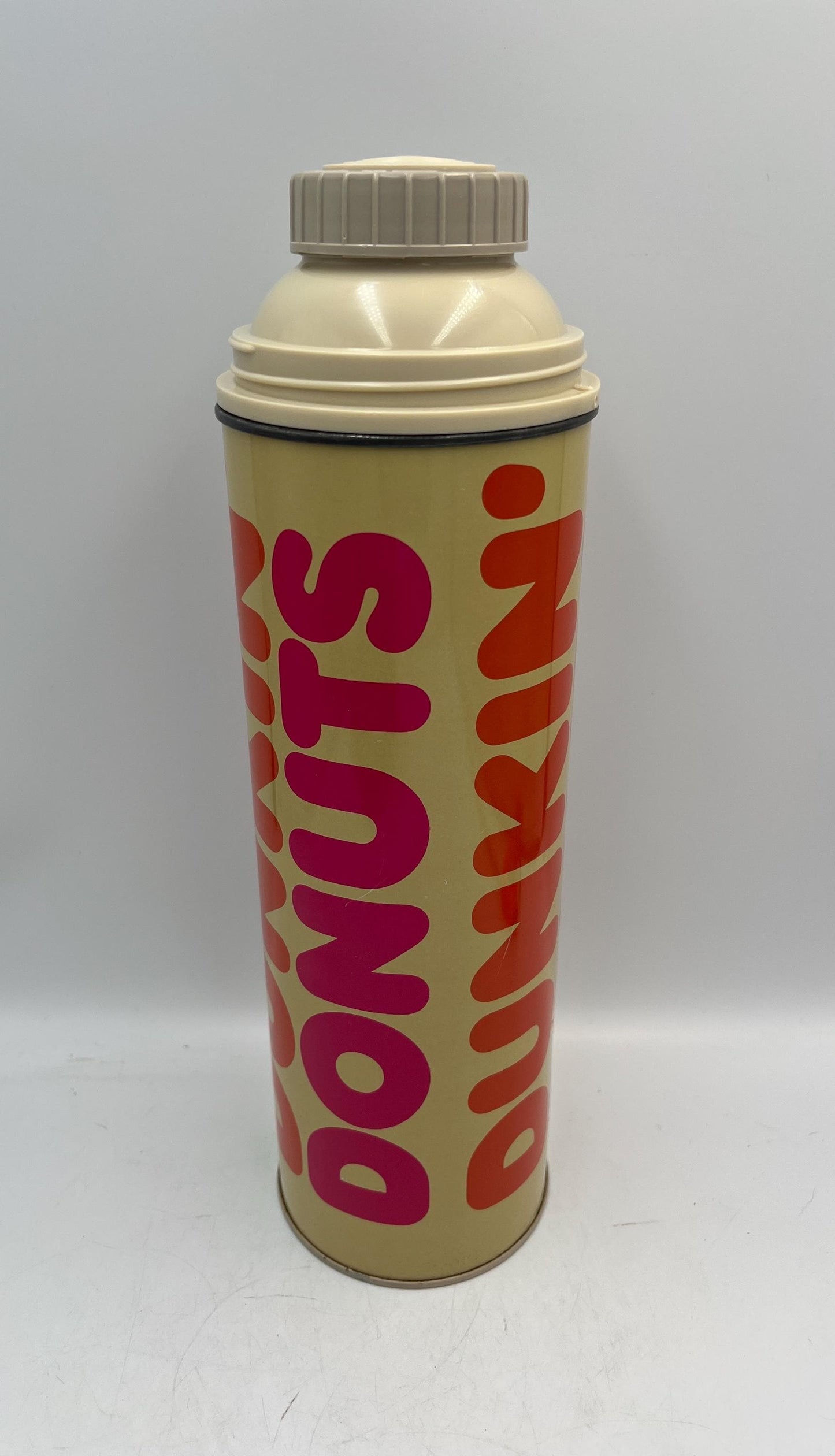Vintage Dunkin Donuts Metal Thermos 1980s