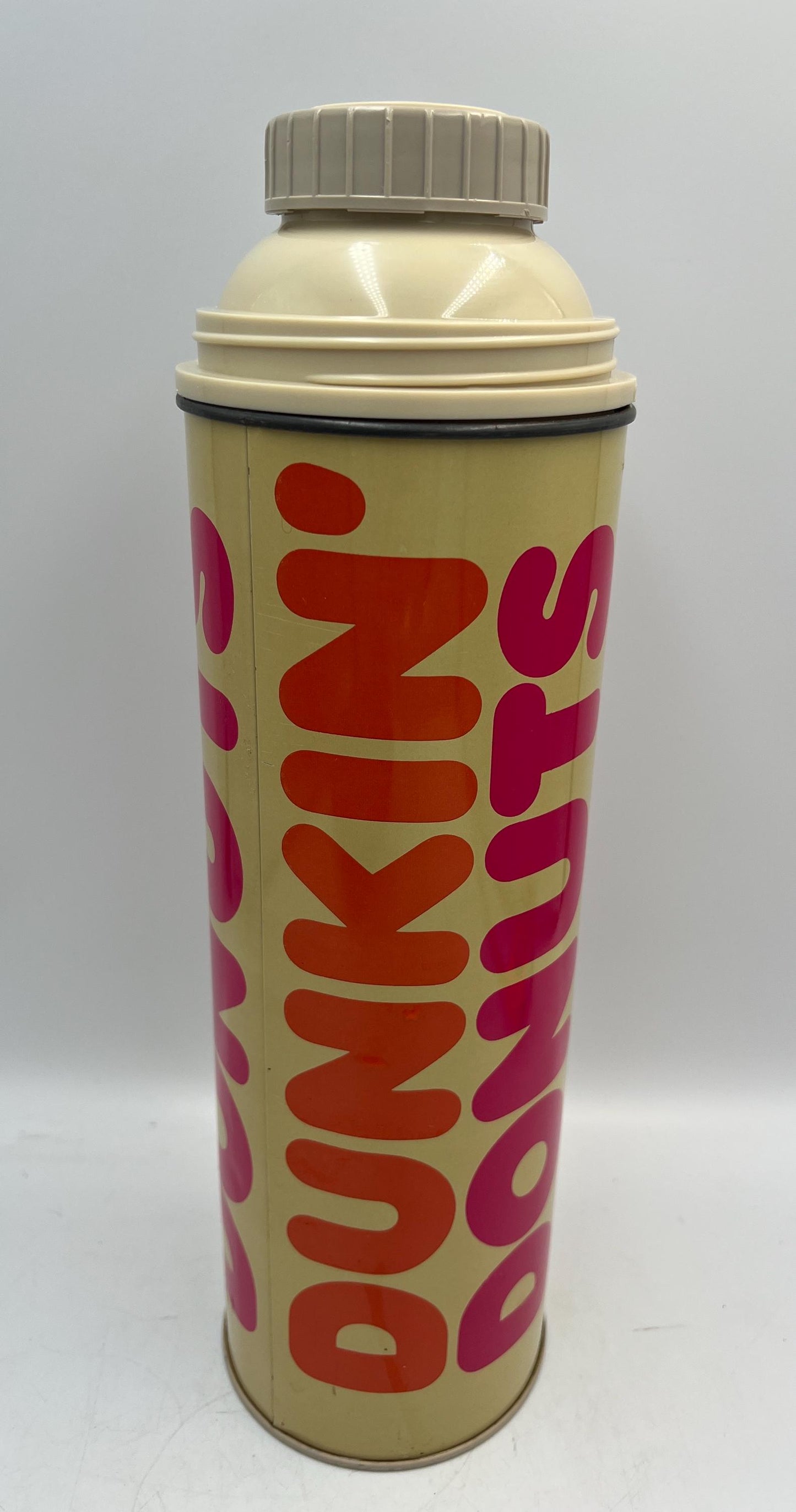 Vintage Dunkin Donuts Metal Thermos 1980s
