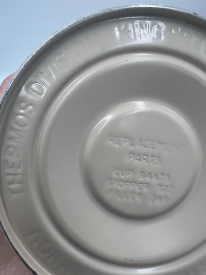 Vintage Dunkin Donuts Metal Thermos 1980s
