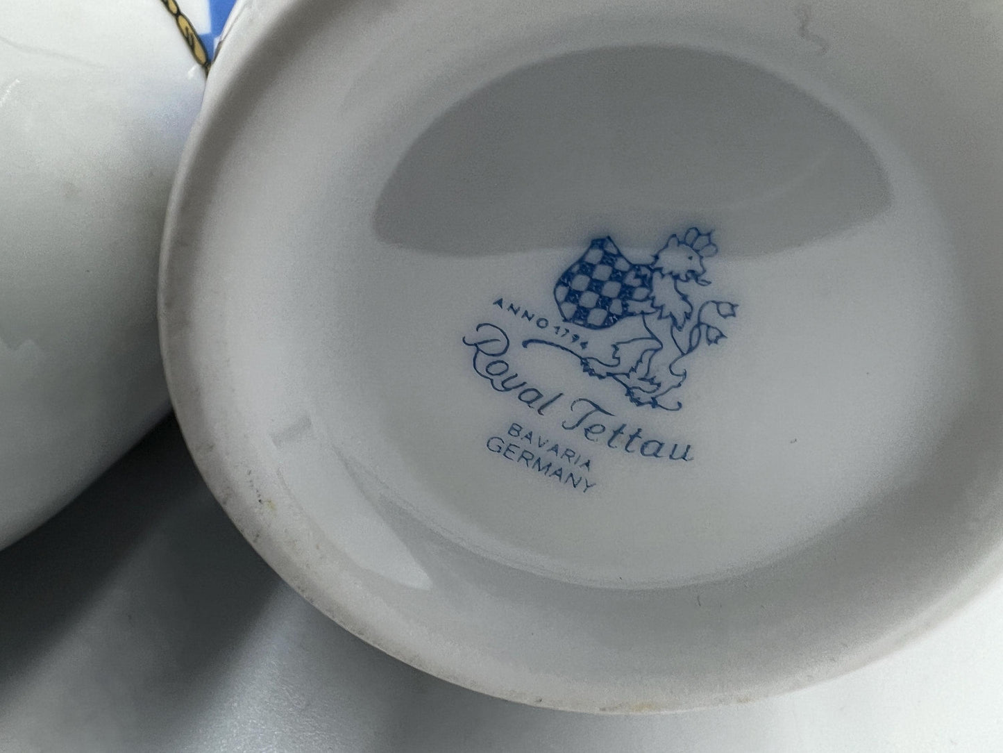 Ceramic Lidded Pot 9 pc Set, Bavaria Germany, Coat of Arms