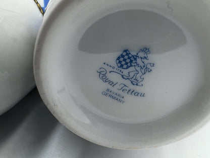 Ceramic Lidded Pot 9 pc Set, Bavaria Germany, Coat of Arms