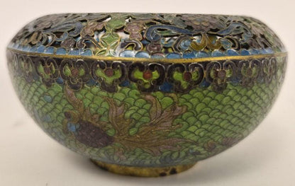 Vintage Chinese Plique-a-Jour Bowl