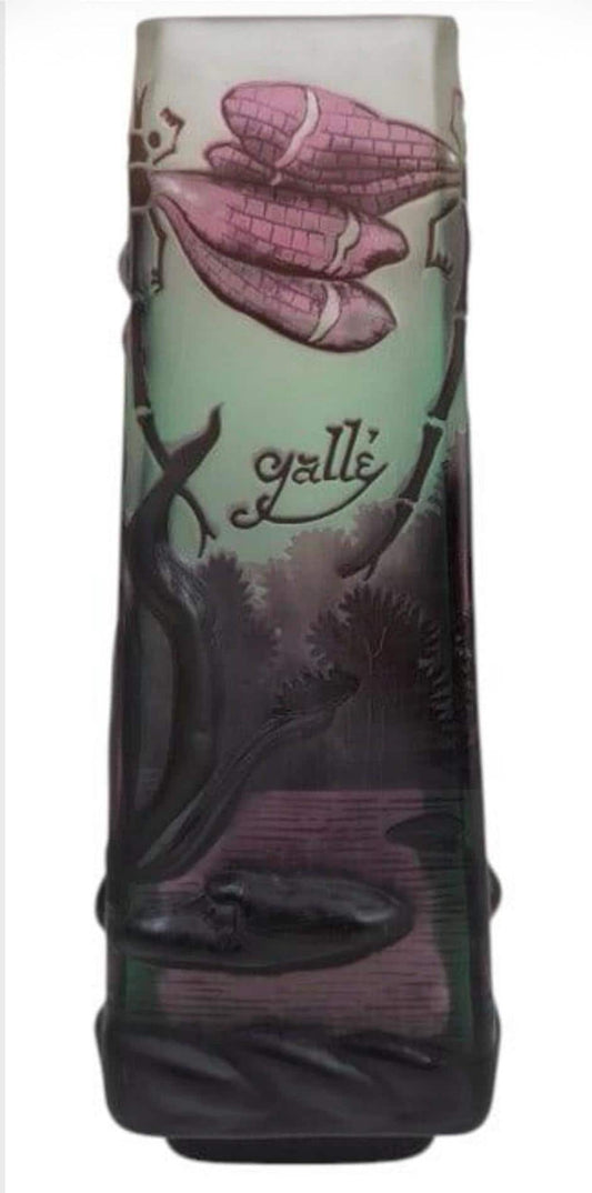 Emile Galle Cameo Glass Vase