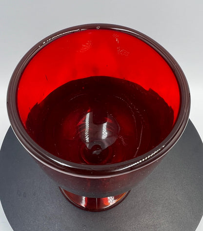 Vintage Imperial Glass Amberina Water Goblet