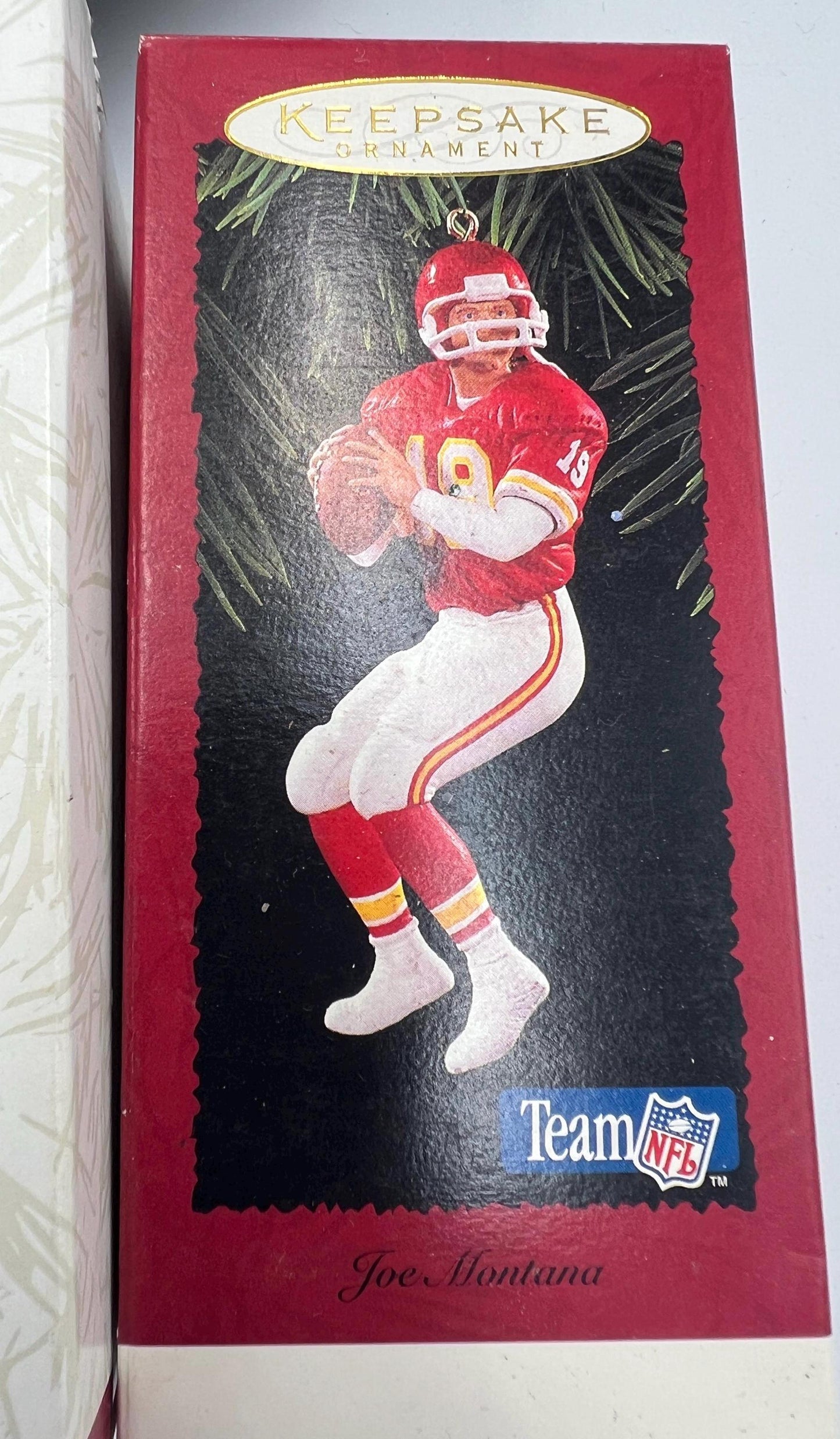 Hallmark Keepsake Sports NFL Legends ornaments - Joe Montana - Joe Namath - John Elway - Emmitt Smith - Troy Aikman