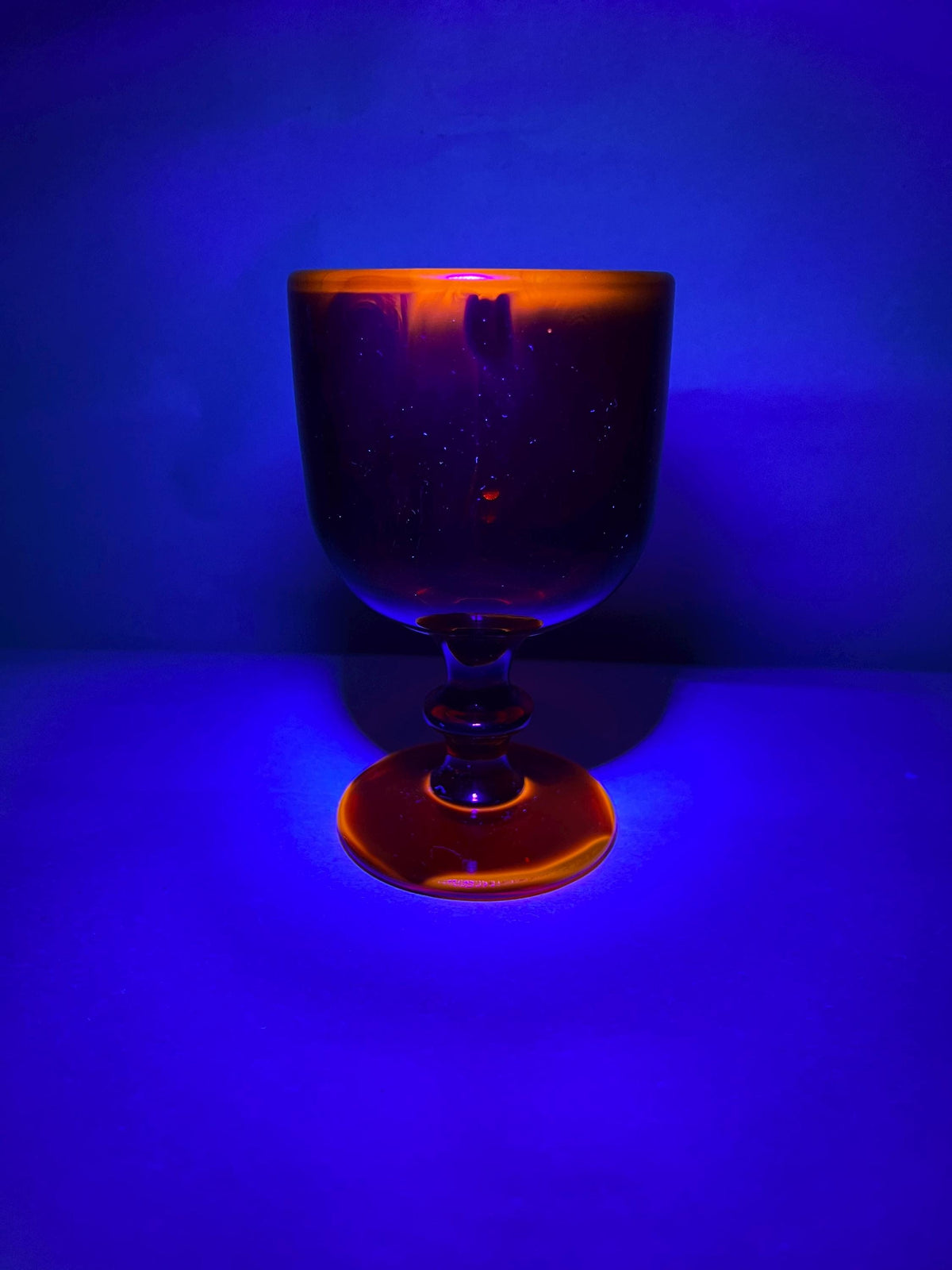 Vintage Imperial Glass Amberina Water Goblet