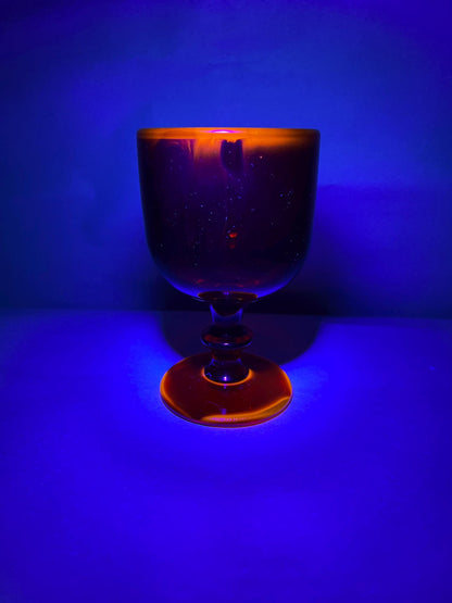 Vintage Imperial Glass Amberina Water Goblet