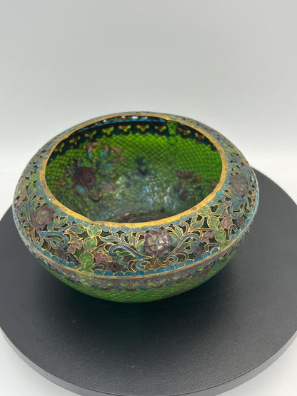Vintage Chinese Plique-a-Jour Bowl