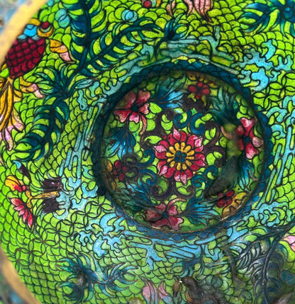 Vintage Chinese Plique-a-Jour Bowl