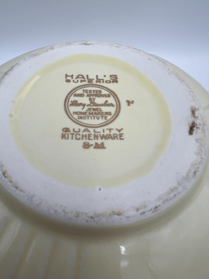 Hall’s Superior Nesting Mixing Bowls, 3 Piece, Autumn Leaf pattern, Designer, Ceramic