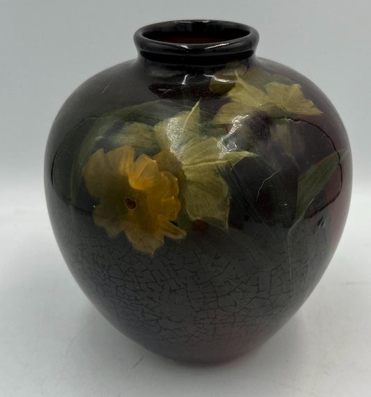 Antique Weller Louwelsa Floral Pottery Vase