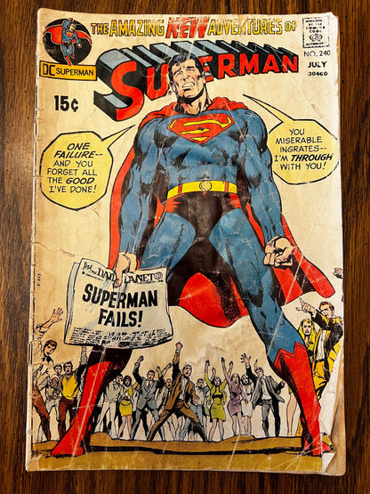 Vintage Superman Comic Lot - #240 & #273