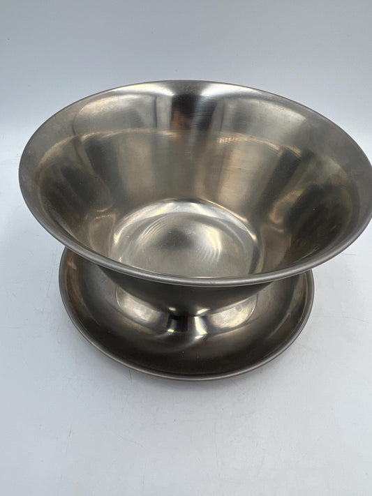 Vintage Danish Modern Stainless Steel Bowl by Leonard