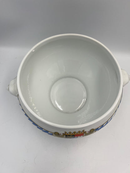 Ceramic Lidded Pot 9 pc Set, Bavaria Germany, Coat of Arms