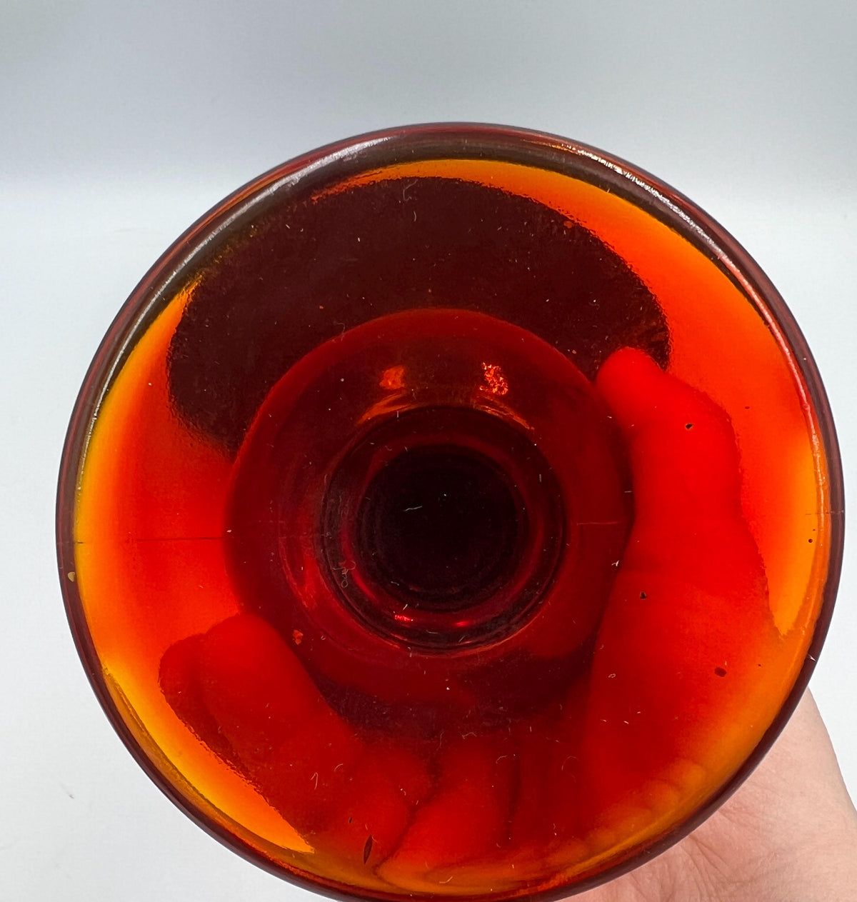 Vintage Imperial Glass Amberina Water Goblet