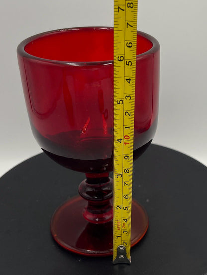 Vintage Imperial Glass Amberina Water Goblet