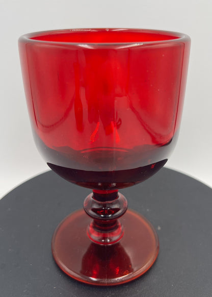 Vintage Imperial Glass Amberina Water Goblet