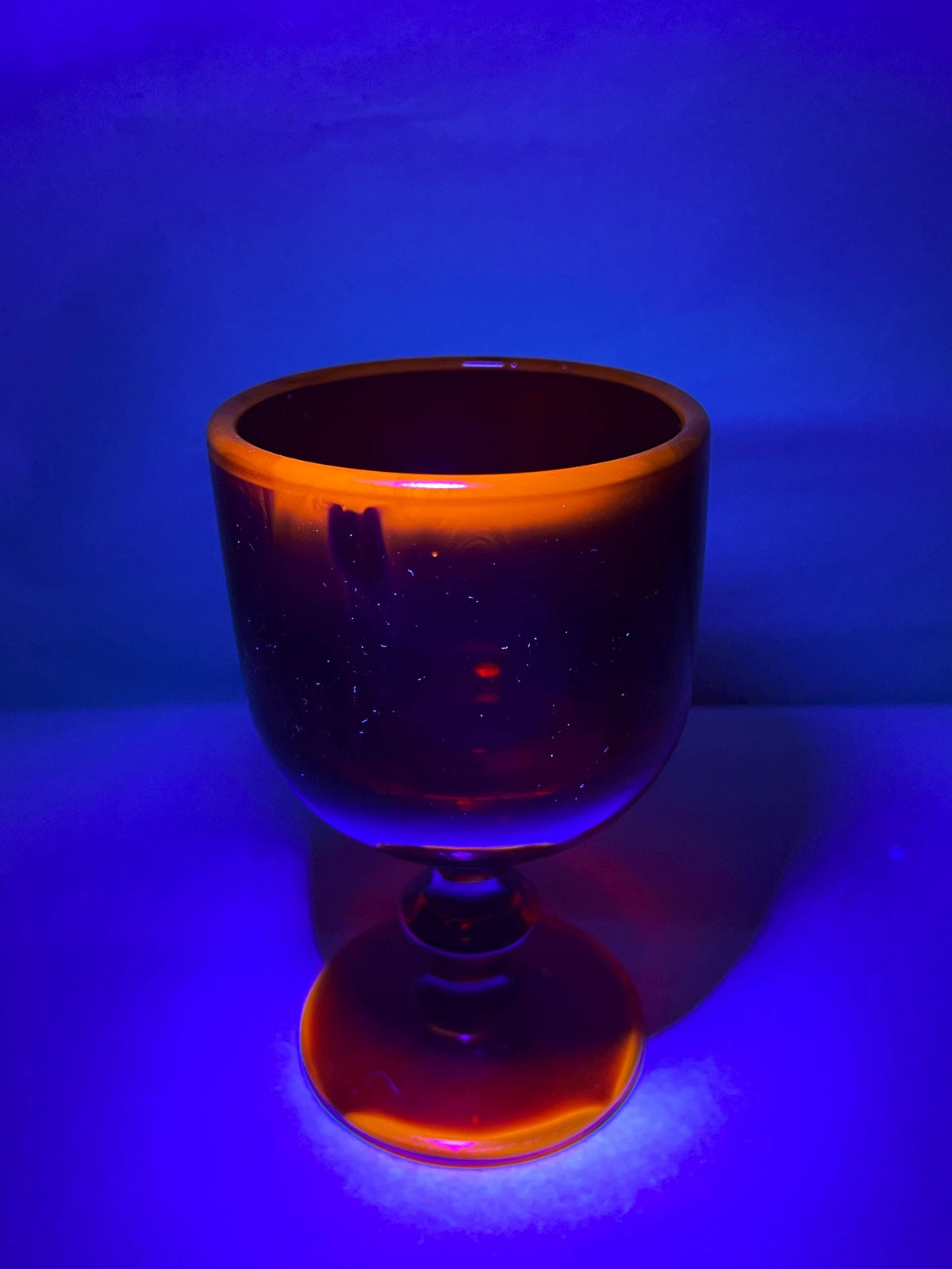 Vintage Imperial Glass Amberina Water Goblet