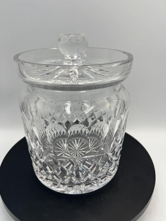 Vintage Waterford Lismore Crystal Biscuit Barrel